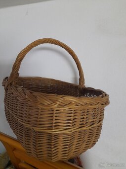 Proutěný košík s uchem - 8