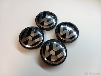 Středové krytky Vw, 56x52mm chrom logo - 8