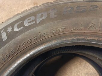 195/65 R15 zimní pneu 2ks Hankook 6-6,5 mm - 8