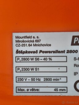 Prodám elektrický Válcový drtič Powersilent 2800 W.. - 8