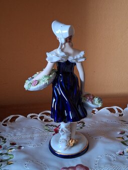 ZAHRADNICE porc.soška ROYAL DUX CHECHOSLOVAKIA VÝŠ.27CM - 8