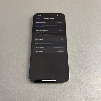 iPhone 15 Pro 256GB bílý titan, 100% baterie, bez škrábance - 8