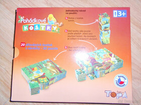Hračky holka + kluk - dřevěné kostky - 8