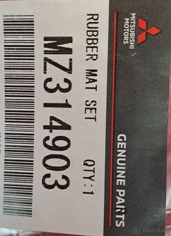 Originál sada gumových autokoberců pro Mitsubishi L200 - 8