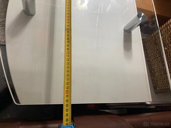 LUXUSNÍ KOMODA BÍLÝ LESK /SKLO 183x53x94 cm - 8