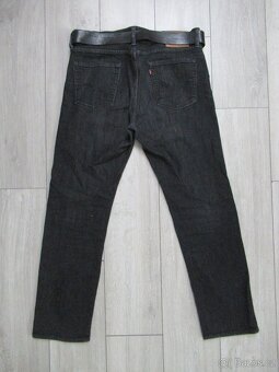 pánské džíny + opasek LEVIS 513 34/32 - 8