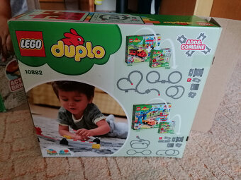 Lego duplo vláček, koleje, bagr, náklaďák, jeřáb.. - 8