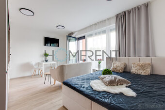 Pronájem úplně nového a plně zařízeného bytu 1+kk s balkonem - 8