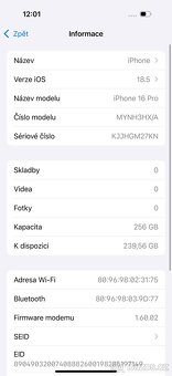 iPhone 16 pro 256 GB Black Titanium - 8