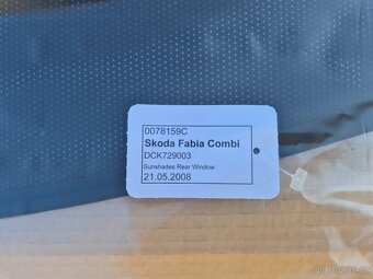 sluneční clona okna pátých dveří Škoda Fabia DCK729003 - 8