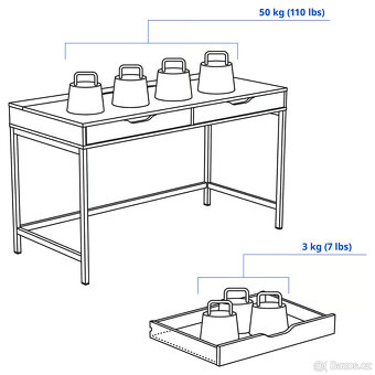 Psací stůl ALEX - 8