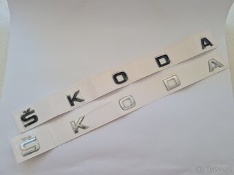 ŠKODA nápisy ČIERNE / CHROMOVE - 8