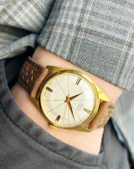 Československé mechanické vintage retro hodinky PRIM Ala Dip - 8