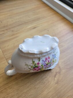 Omáčník, porcelán, zdobený, zlacený, značený - 8