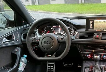 AUDI VOLANT kozeny zkoseny - perforovana kuze - S/RS logo - 8