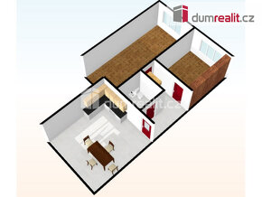Světlý a prostorný byt 2+1 s garáží, 55 m2, 3.p, cihla - nov - 8