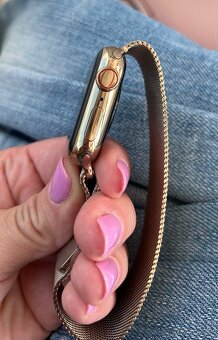 Apple Watch series 9 nerezová ocel gold zlaté zlatá 41mm - 8