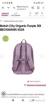 Batoh / aktovka + pouzdro - Beckmann City Organic purple - 8
