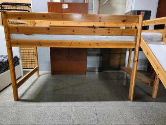 Postel vyvýšená masiv borovice kompletní - 8