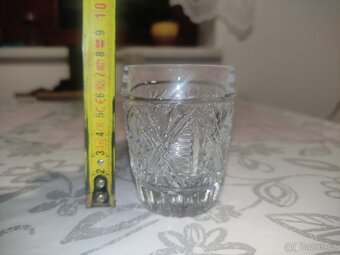 Skleničky broušené sklo - 8