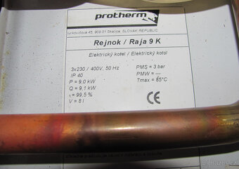 ELEKTROKOTEL PROTHERM 9KW - RAJA 9K + TERMOSTAT - 8
