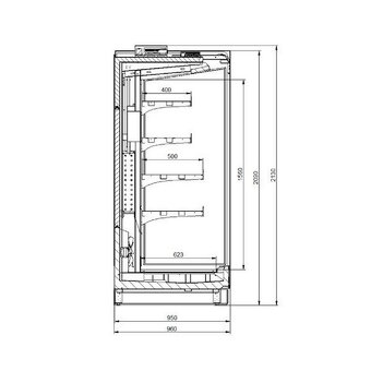 Chladící vitrína přístěnná RCO OCTANS 02 2.15 - nabídka - 8