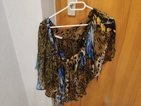 Společenská halenka s netopýřími rukávy - 8