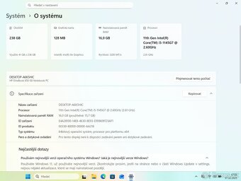 Zánovní 15,6” HP EliteBook 850 G8 Core i5 - ZÁRUKA - 8