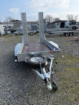 Přívěsný vozík 300x150cm, minibagr, 2700kg, nájezdy - 8