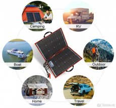 Solární nabíjecí skládací kufr flexibilní 110W - obytný vůz - 8