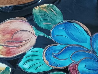 FAJÁNS VÁZA S MÍSOU HÉLÉNE UGO VALLAURIS PROVENCE FRANCE - 8