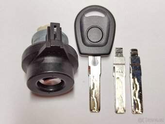 Spínací skříňka Audi Volkswagen Škoda Seat + 3x klíč. Zásil - 8