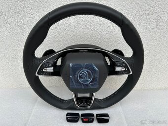 Volant zkoseny DSG VRS airbag skoda octavia IV vyhrievany - 8
