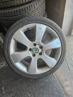 18" alu orig.Škoda s pneu 225/40r18 Fulda - 8