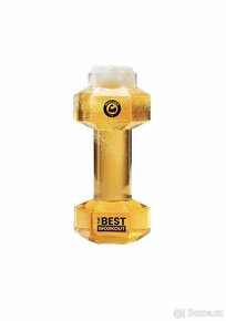 Pivní sklenice na pivo 600ml hantel (dárek) - 8