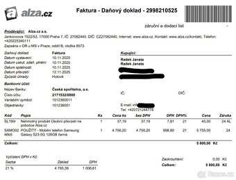 Samsung Galaxy S23 5G 128GB černá [ZÁRUKA] - 8