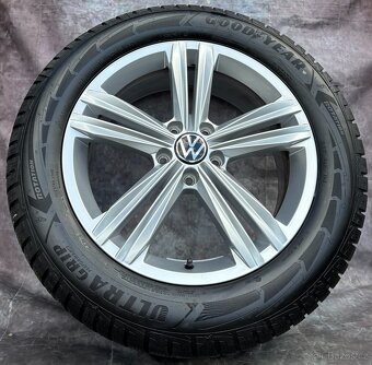 Originální ALU kola 5x112 VW Tiguan 235/55/18 DOT24 - 8