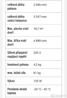 Pohon garážových vrat C-800 - 8