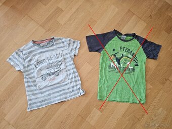 Set triček s krátkým rukávem, 7x tričko, vel. 128 - 8