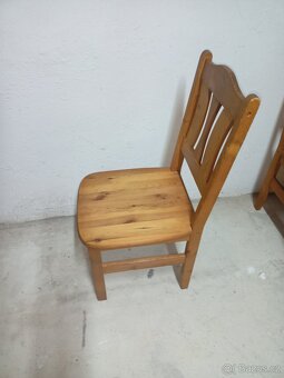 Prodám 4 x hezké židle z masivu - 8
