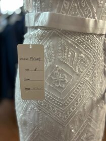 Bíle svatební šaty zn. Romantica velikost 36-38 - 8