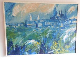 OBRAZ OLEJ PLÁTNO, HRAČANY - 8