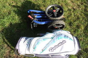 GOLFOVÝ VOZÍK CLICGEAR + NOVÝ BAG TAYLORMADE - 8