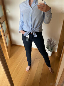 Nové tmavě modré skinny kalhoty Gant Kate W31 L34 - 8