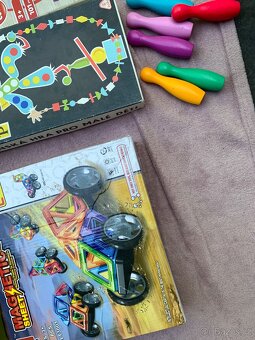 Hry: domino, brusle, magnetické stavebnice, merkur, Smolíček - 8
