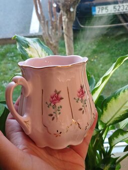 Růžový porcelán-hrnek H&C - 8