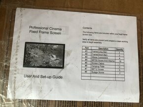 Projekční plátno motorické,rámové,vypínací - 8