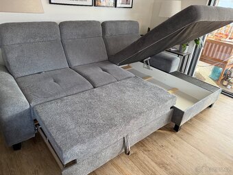 Rozkládací rohová sedací souprava - 8