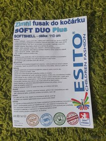 Zimní fusak do kočáru soft duo plus Esito - 8