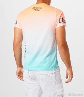 Pánské Tričko Camp David Speed Orange Ombre vel.L (nové) - 8